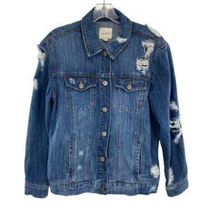 Unpublished Women’s Distressed Destroyed Denim Jean Jacket